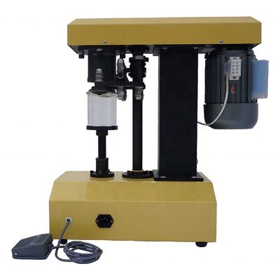 Metallo/Aluminio/PET/Paper Screw Round Cap Can Semi-Auto Seamer DUOQI DQ-160 25 Can/Min
