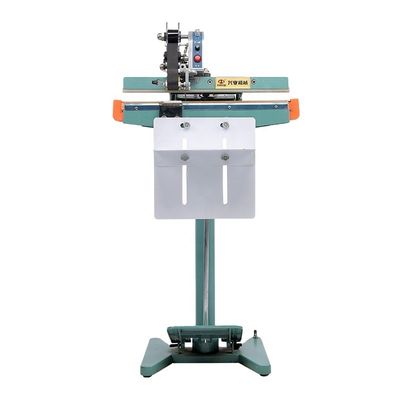 65 pcs/min Motore elettrico DUOQI PFS-350*1 Macchina di sigillamento a pedali per l'industria alimentare